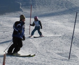 Mountain lessons for ski training